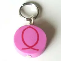 Bedel ichtus roze fimo 2x