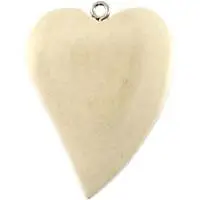 Bedel houten hart zand 2x