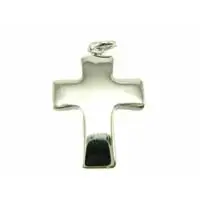 Bedel metaal kruis zilverkleur 2x