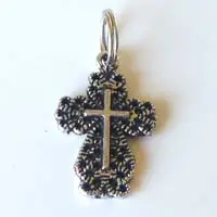 Bedel kruis zilverkleur 2x