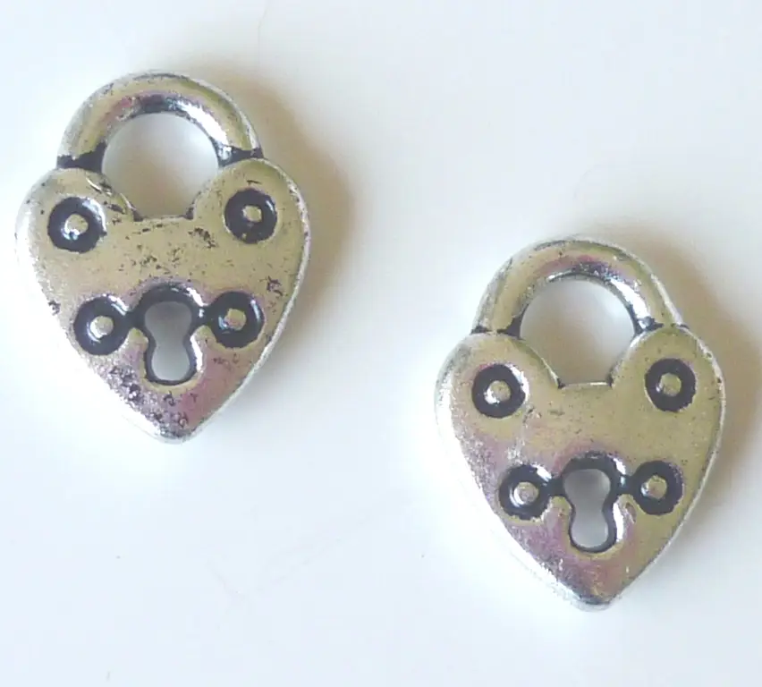 Bedel hart met slot kunststof 2x