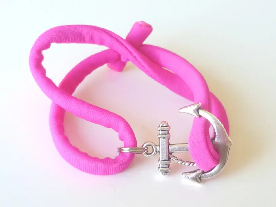 Modi-armband anker d-roze