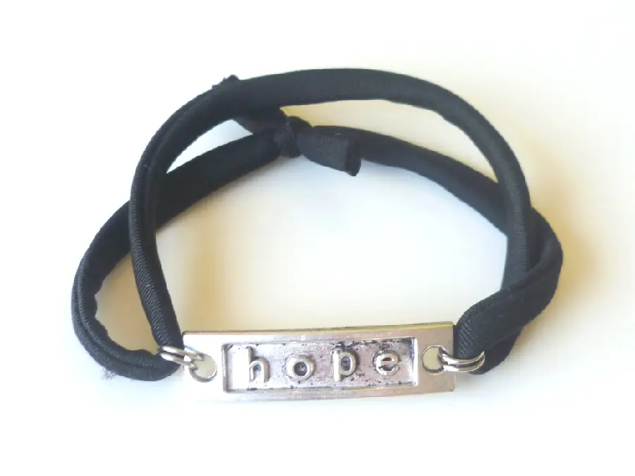 Modi-armband hope zwart