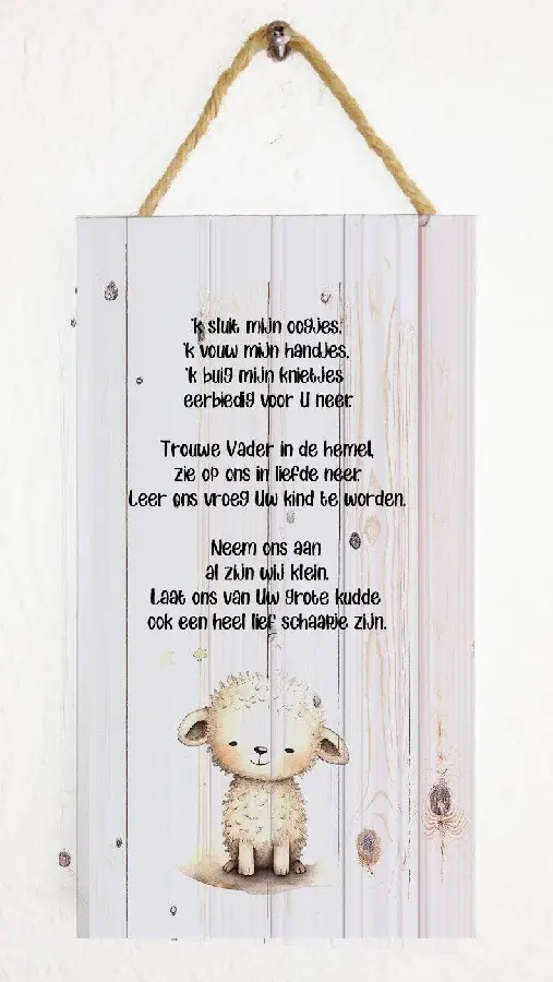 Hangbord Ik sluit mijn oogjes
