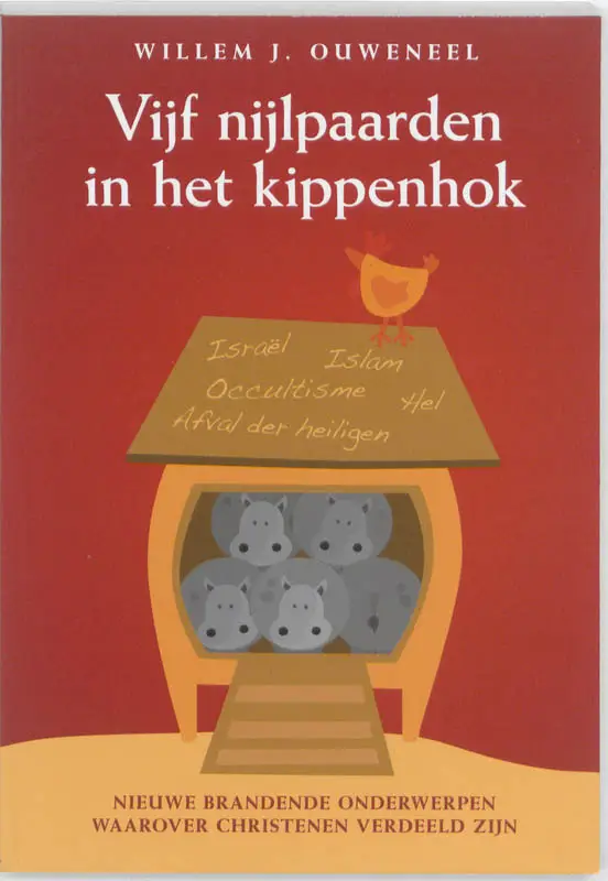 Vijf nijlpaarden in het kippenhok