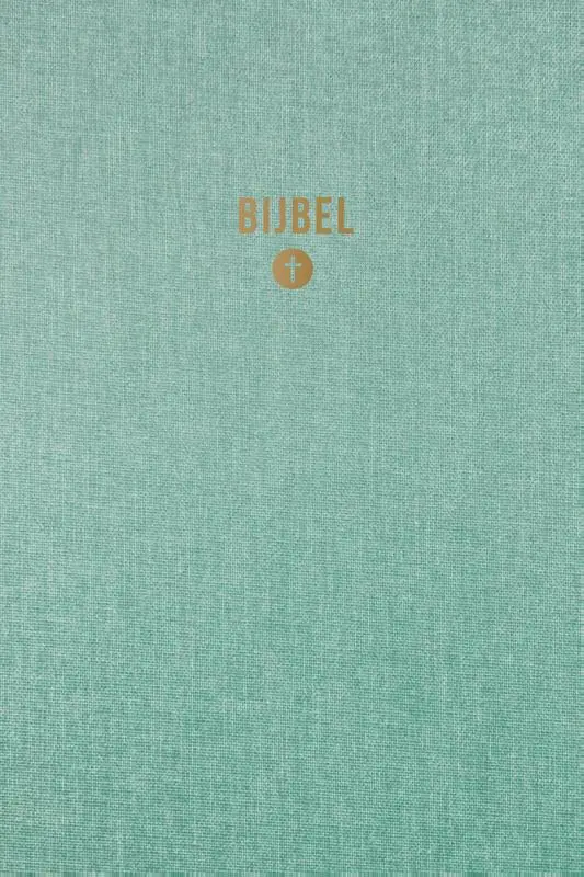 HSV Bijbel 10x15 linnen groenwit