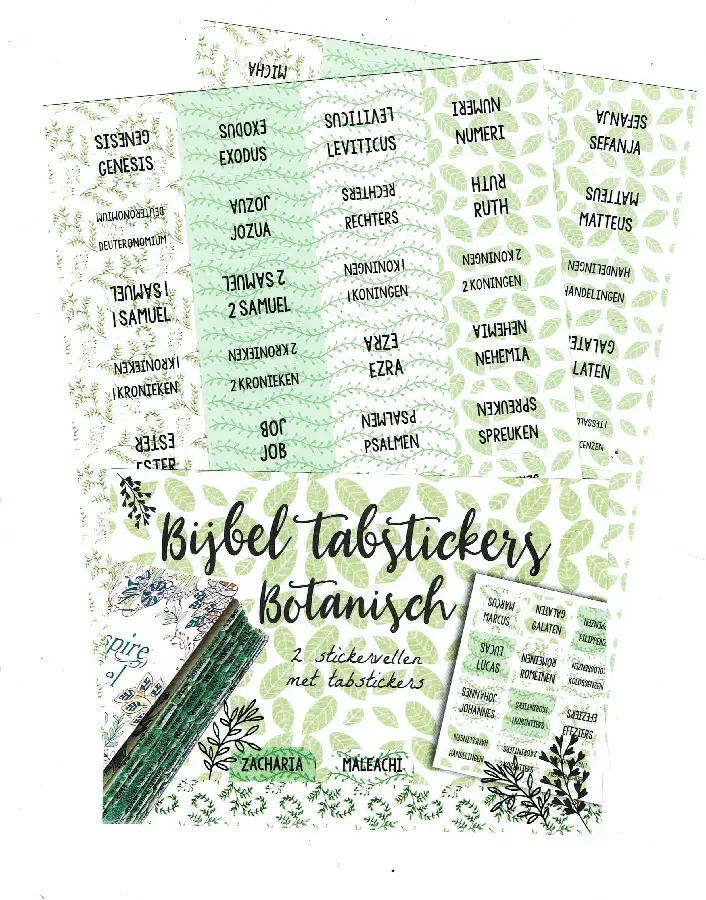 Bijbel tabstickers Botanisch