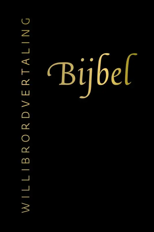 Bijbel willibrord zwart leer goudsn rits