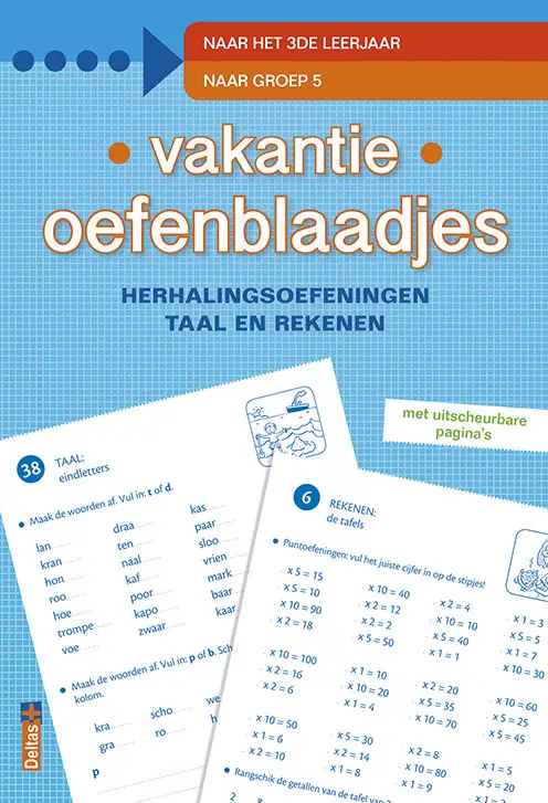 Vakantie oefenblaadjes'naar groep 5' / h