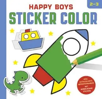 Happy boys sticker color (2-3 j.)