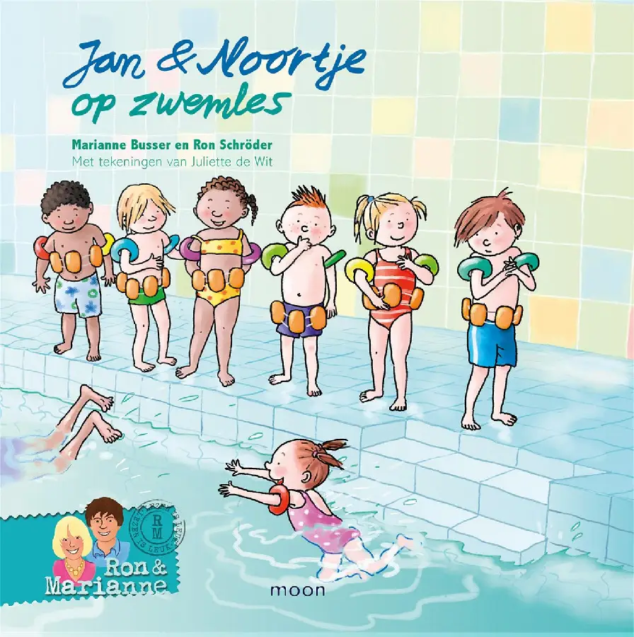 Jan & Noortje op zwemles