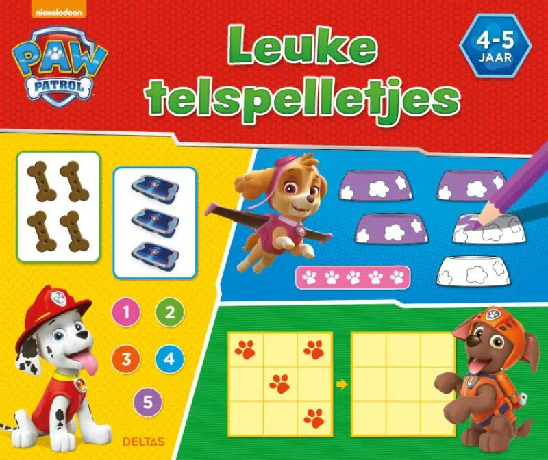 Paw patrol leuke telspelletjes 4 - 5 j